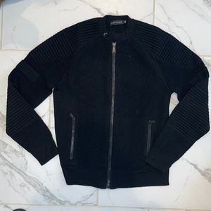 Ralph Lauren black label mens zip up wool sweater